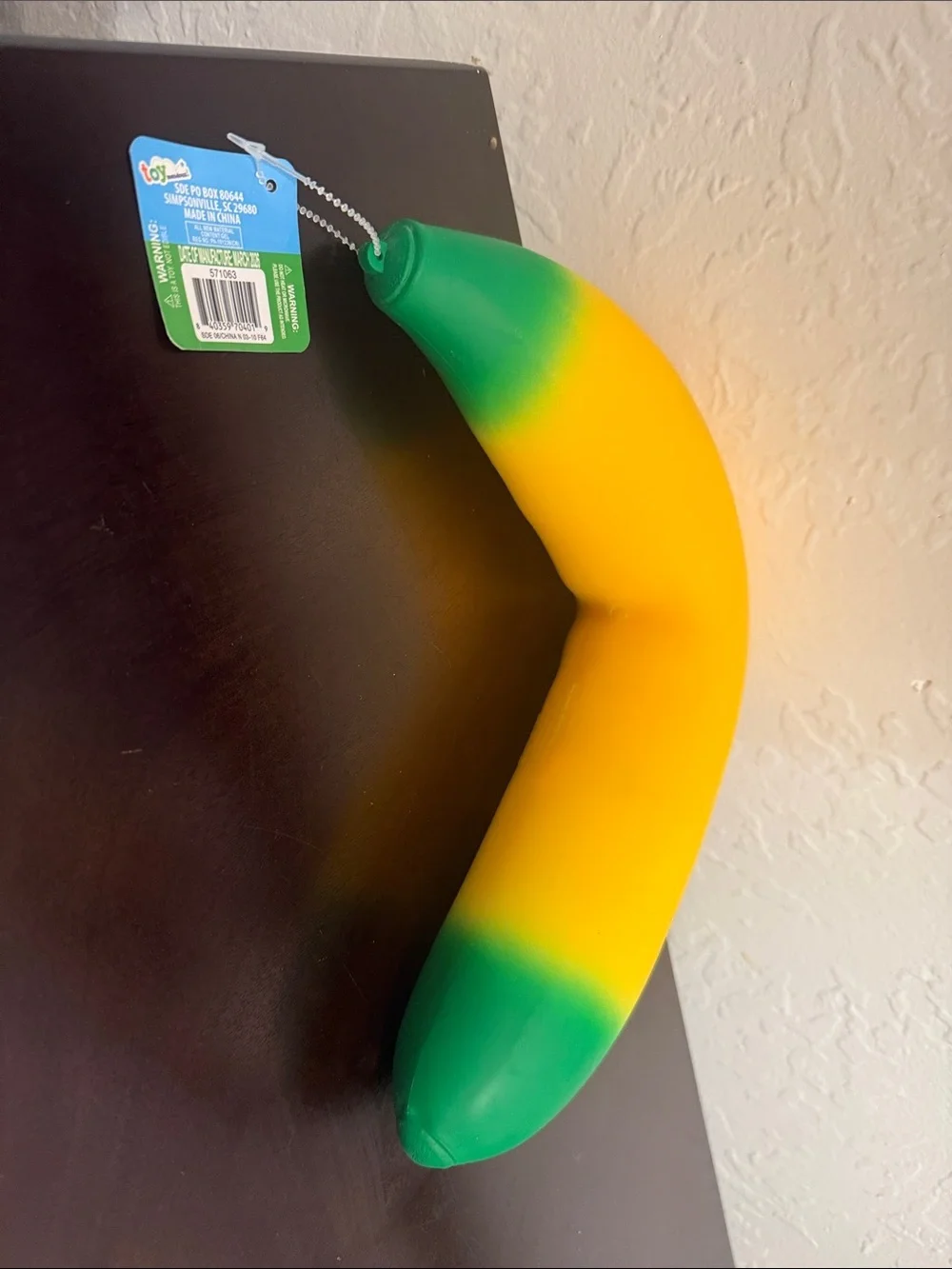Jumbo Squishy Banana Stress Toy - Yellow and Green
